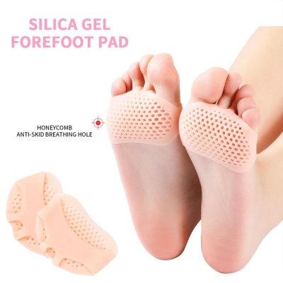 Picture of Half Toe Sleeve Forefoot Pads For Pain Relief Heel Front Socks