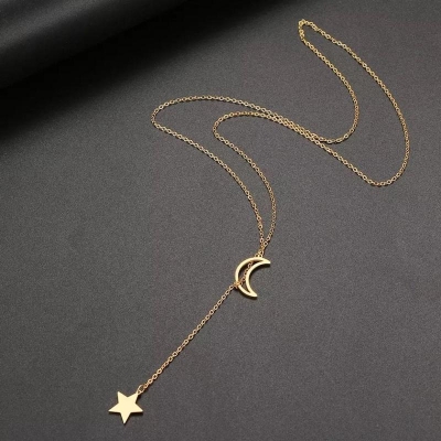Picture of Star & Moon Pendant Necklaces for Women New Necklaces