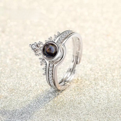 Picture of China silver Color Notched Finger Ring For Women