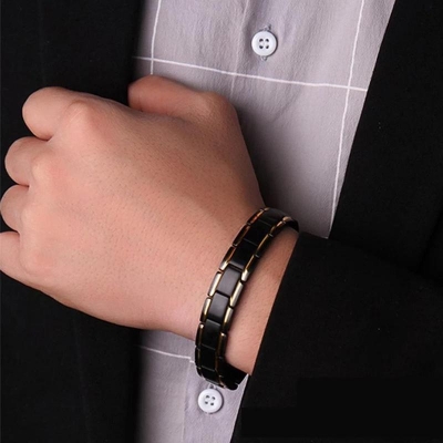 Picture of high quality Black bracelet for men