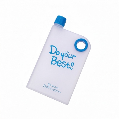 Picture of Portable Book Paper Cup Botlte Flat Water Bottle Clear Paper Pad Water Bottle Flat Drinks Kettle Notebook Drink Bottle For Water