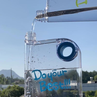 Picture of Portable Book Paper Cup Botlte Flat Water Bottle Clear Paper Pad Water Bottle Flat Drinks Kettle Notebook Drink Bottle For Water