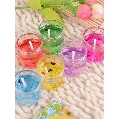 Picture of Cute Little Glass Jelly Candles set of 6pcs