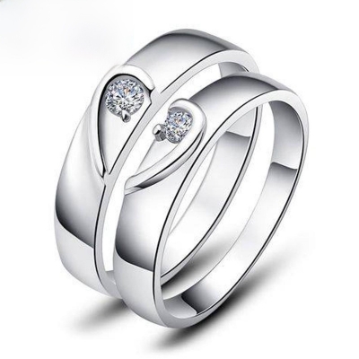 Picture of Love Promise Couple Finger Ring-2Pcs