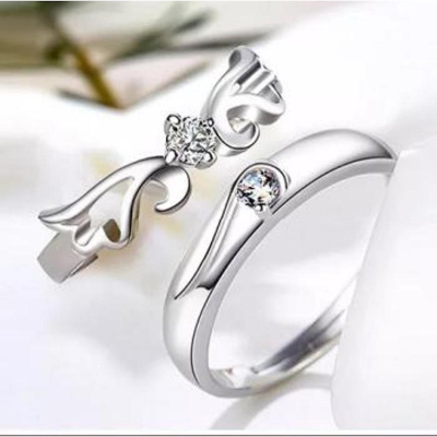 Picture of Prince And Princess Crown Couple Finger Ring