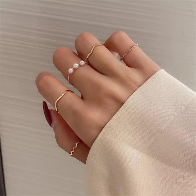 Picture of 5pcs Rings Set For Women