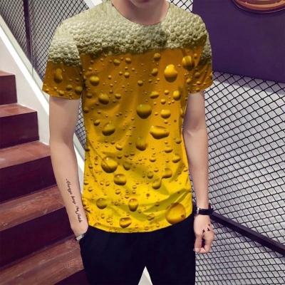 Picture of bubble 3D summer short sleeve t-shirt men t-shirt