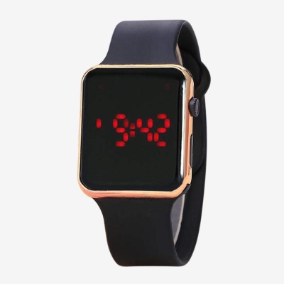 Picture of Fashion Silicone Watchband LED Digital Sport Women's Watches Men's Wristwatch