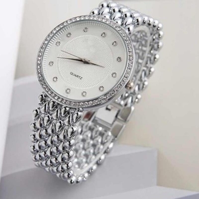 Picture of Stainless Steel Ladies Casual Quartz Watch Women Watches-3221
