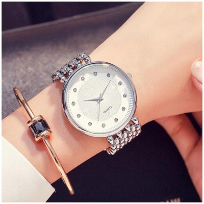 Picture of Stainless Steel Ladies Casual Quartz Watch Women Watches-3221