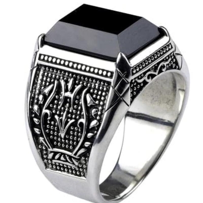 Picture of Stainless Steel Natural Mens Finger Ring - Ring For Girls