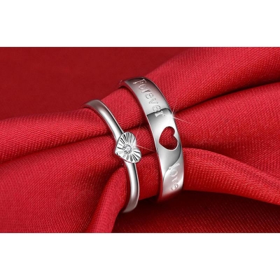 Picture of Couple Finger Ring With Box