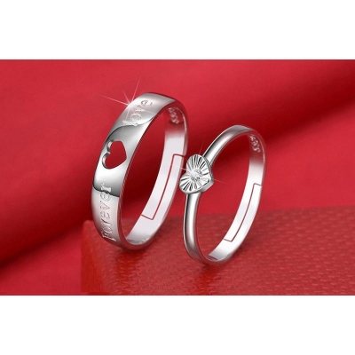 Picture of Men And Women Ring With Box -2 Set