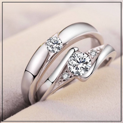 Picture of Crown Couple Ring Stainless Steel Rings for Men And Women Solid Band Jewelry