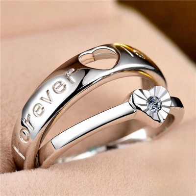 Picture of Couple Rings Sweet Romantic Men Women Ring