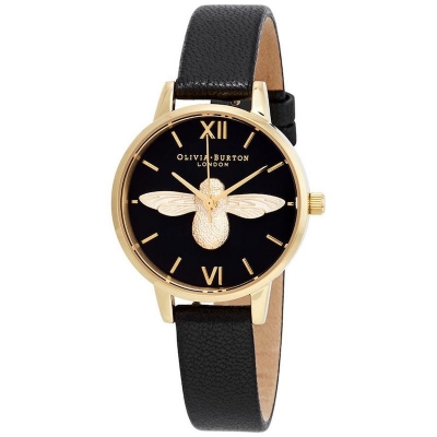 Picture of Fashion Benyar Women Watches Ladies Quartz Simple Style Black Leather Watch