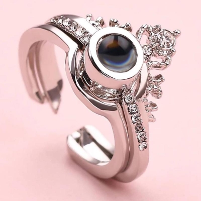 Picture of Romantic 100 Languages ​​I Love You Female 2 Ring