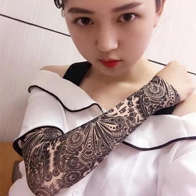 Picture of Cycling Sports Tattoo Sleeves UV Cool Arm Sleeves