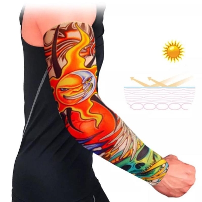 Picture of Cycling Sports Tattoo Sleeves UV Cool Arm Sleeves