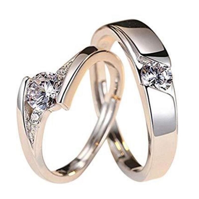 Picture of Love Promise Couple Finger Ring - Ring For Girls Silver
