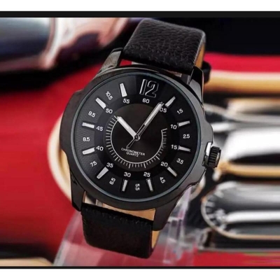 Picture of New Leather Analog Watch For Men Black