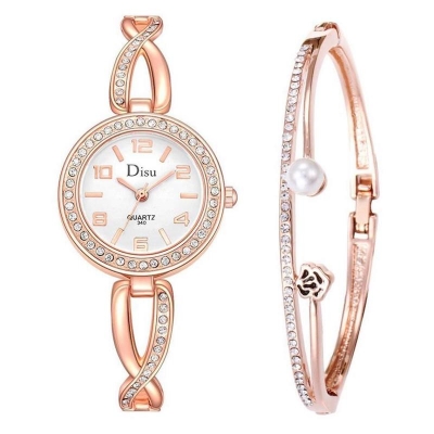 Picture of Rose Pearl Women's Watch Elegant Fashion Jewelry Timepiece for Ladies Gold