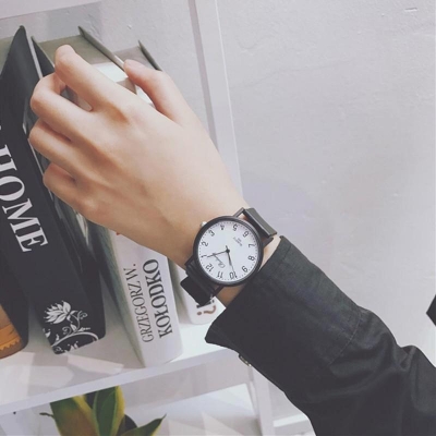 Picture of Woman Simple Fashion Watch Women Pointer Watches Casual Black