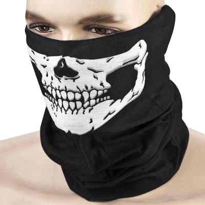 Picture of Polyester Ghost Face Mask - Black