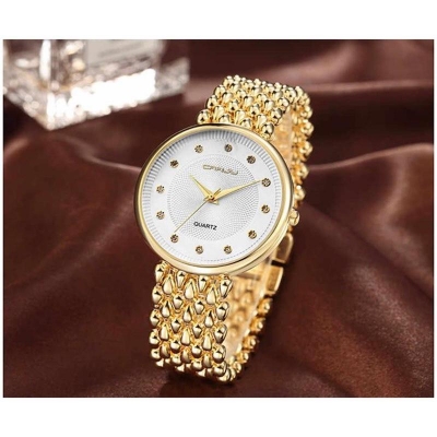 Picture of Stainless Steel Female Clock Ladies Fashion Casual Quartz Watch Women Watches