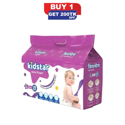 Picture of Kidstar Baby Diaper L 28 PCS
