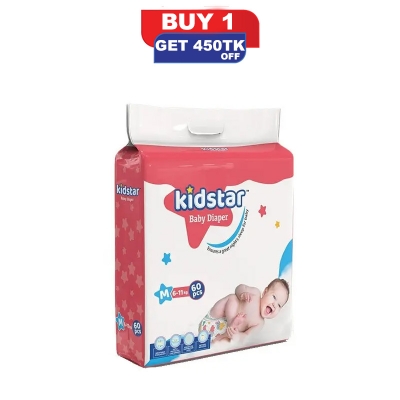 Picture of Kidstar Baby Diaper M 60 PCS