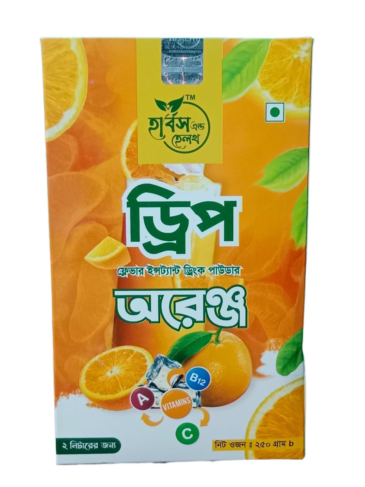 Picture of Herbs& Health Orange Flavour Instant Drinking Powder 250g