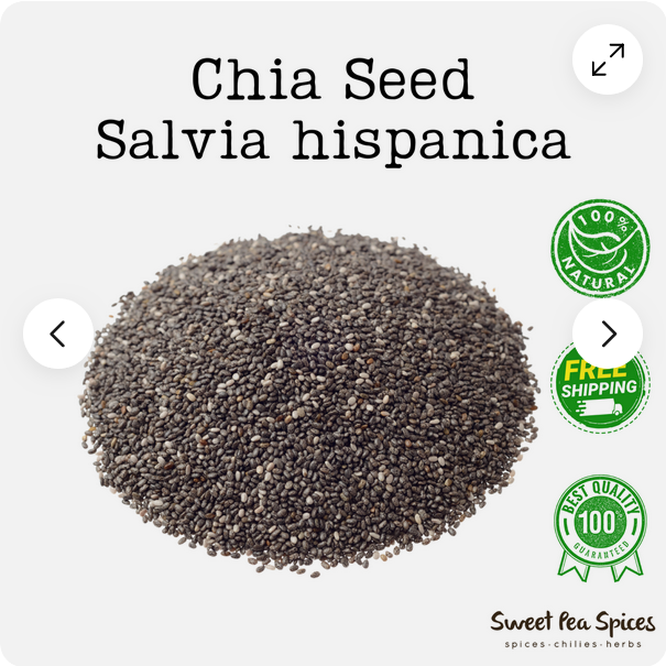 Picture of Chia Seeds Whole Natural A Grade Premium Quality-1kg( UK )