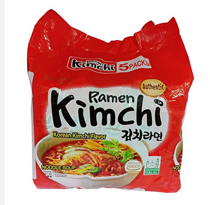Picture of Samyang Hot Chicken Ramen Kimchi Noodles 5 Pack