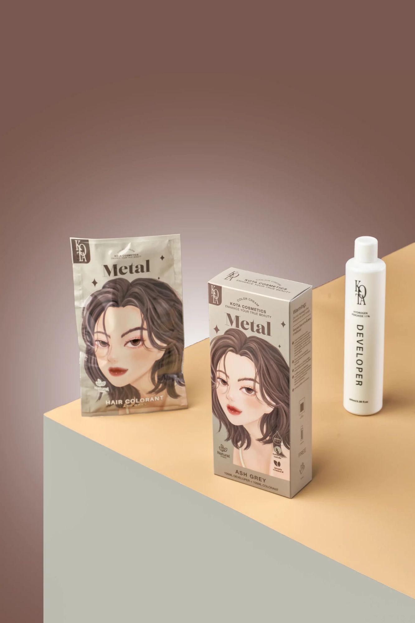 Picture of Kota Color Cream Hair Color (Ash Grey)