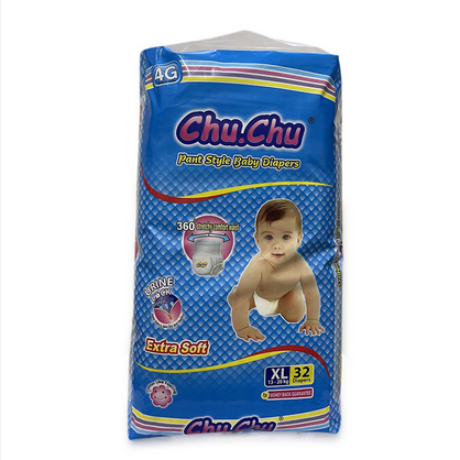 Picture of Chu. Chu Pant System Baby Diaper XL Size (13-20 kg)~32 Pcs