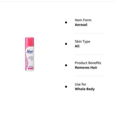 Picture of Hair Removal Spray – Rose, 200 ml-uk