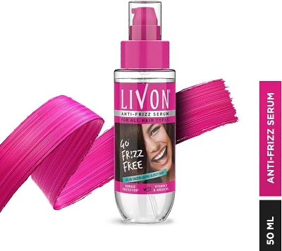 Picture of LIVON ANTI FRIZZ SERUM FOR ALL HAIR TYPES 50ML India