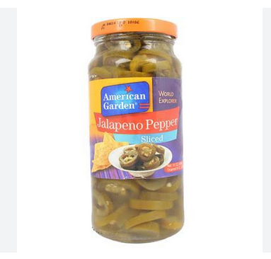 Picture of American Garden Jalapeno Pepper Sliced 454 gm