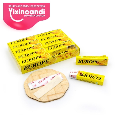 Picture of Europe Chewing Gum Banana Flavor 20 Box =5 Sticks Per Box