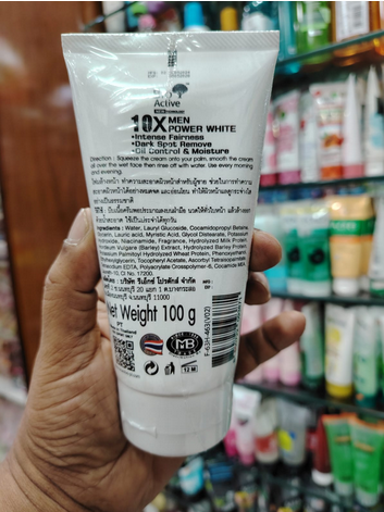 Picture of Bio Active Men Vitamin E + C Power White Foaming Face Wash-100g-Thailand