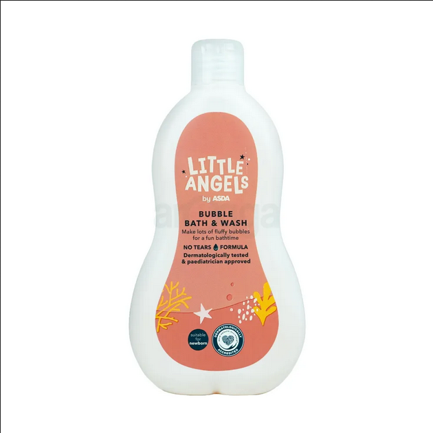 Picture of ASDA Little Angels Baby Bubble Bath & Wash 500ml