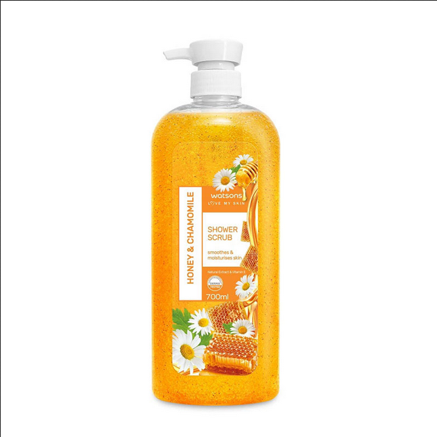 Picture of Watsons Love My Skin Honey and Chamomile Shower Scrub-700ml