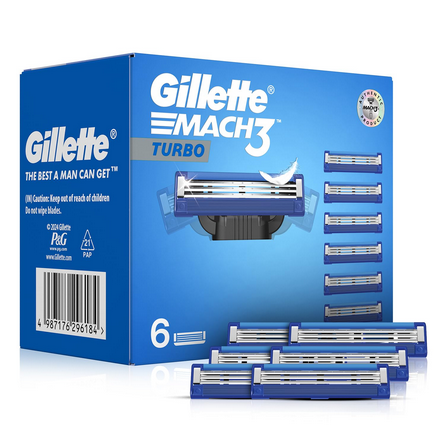 Picture of Gillette Mach3 Turbo Manual Shaving Razor Blades - 2pcs(Cartridge)