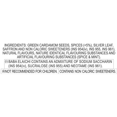 Picture of BABA ELAICHI Silver Coated Saffron Blended Elaichi - Refreshing, Exotic And Aromatic Mouth Freshener - 10Gm Tin
