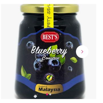 Picture of Best's Blueberry Fruit Jam Conserve 450 g(Malaysia )