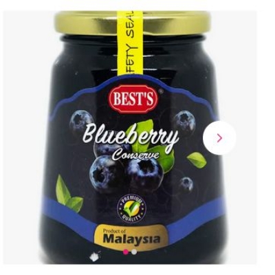 Picture of Best's Blueberry Fruit Jam Conserve 450 g(Malaysia )