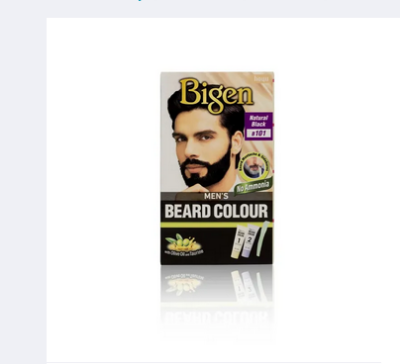 Picture of Bigen Mens Beard Colour Natural Black B101 40G