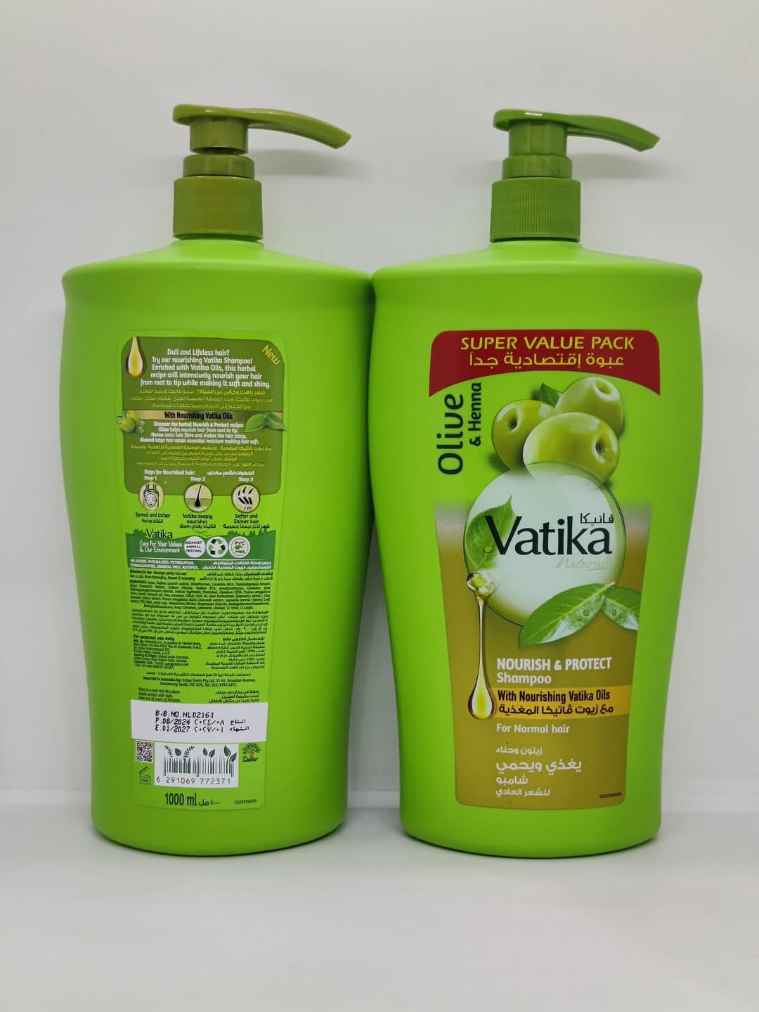 Picture of Vatika Olive Henna Nourish And Protect Shampoo, 1000ml