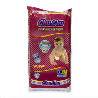 Picture of Chu Chu Pants System Baby Diapers (L Size) (8-15kg) (34Pcs)